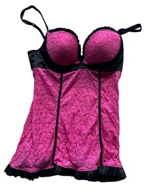 La Senza Pink Lace Chemise Babydoll Langerie
Size M